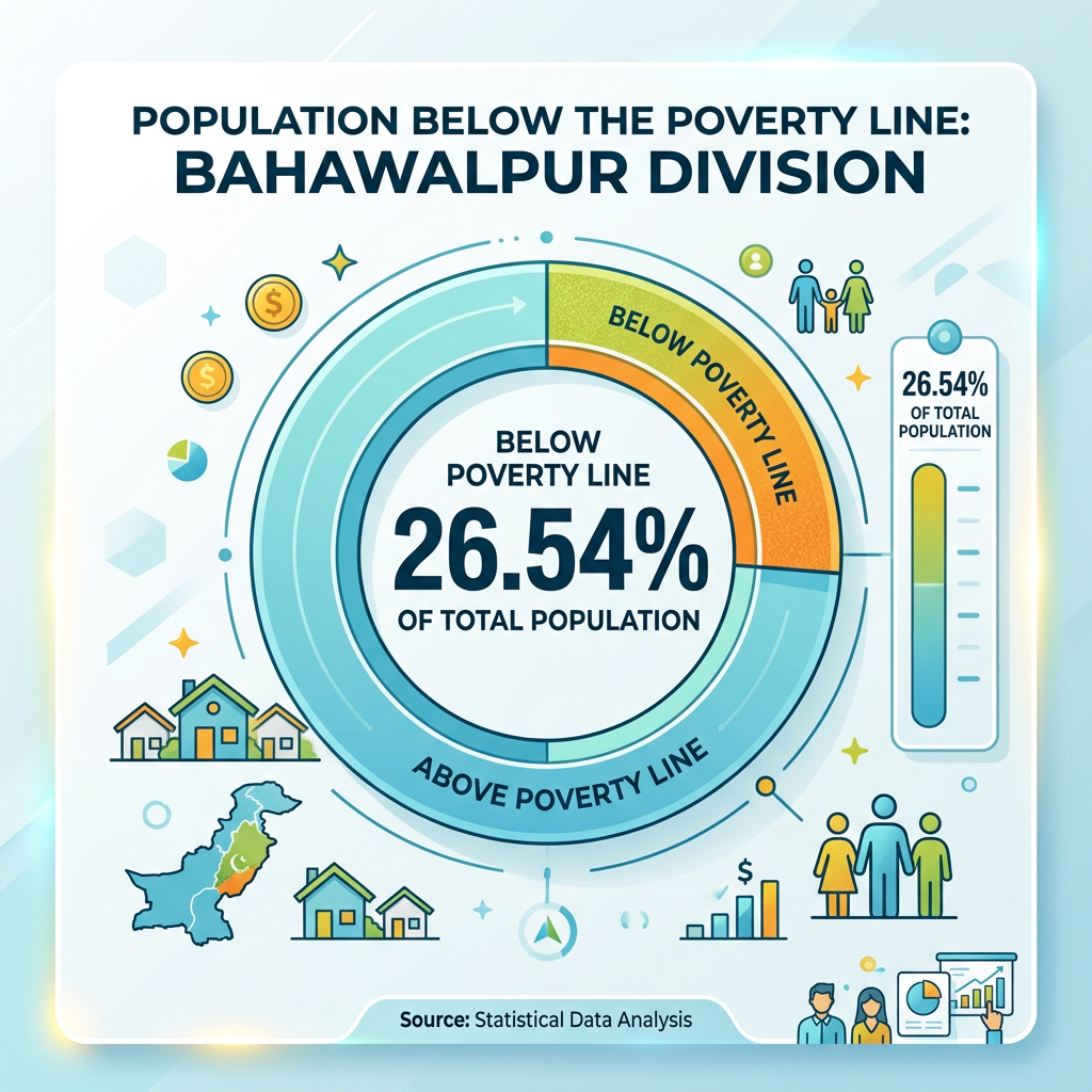 Population Below the Poverty Line in Bahawalpur Division — 26.54%